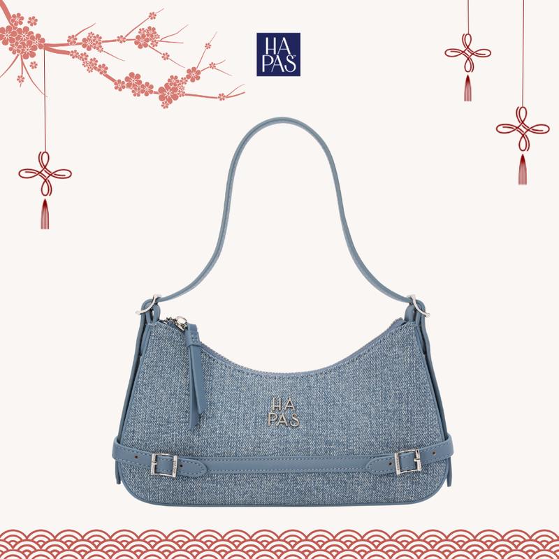 DEAL LIVE Túi Xách Nữ Hapas Hobo Đai Ngang DREAMY BAG Đeo Vai Nữ Tính Sang Trọng Chính Hãng Size 25 - TDV250356 - BST "IN DE-MOOD"