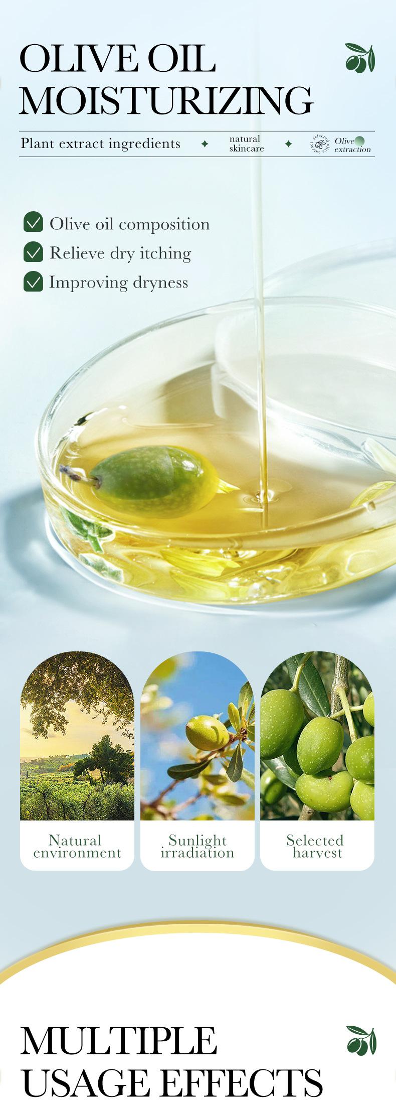 Product Introduction of 【Mua 1 tặng 1】Dầu Ô Liu Tự Nhiên Nguyên Chất, Tinh Dầu Phục Hồi Nuôi Dưỡng, Dầu Mát Xa Dưỡng Ẩm, Làm Trắng, Chăm Sóc Da, Thích Hợp Cho Toàn Thân, 150Ml Massage 5