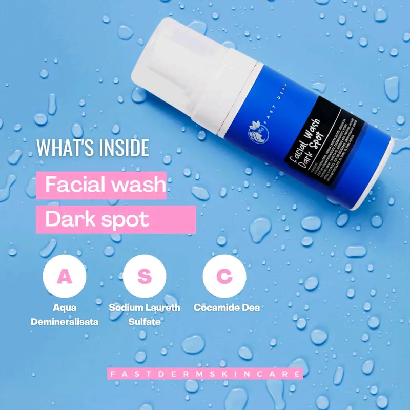 FASTDERM FACIAL WASH DARKSPOT FOAMER / FACIAL WASH GLOW FOAMER / FACIAL WASH ACNE WHITENING FOAMER / FASTDERM FACIAL WASH PLATINUM Berminyak Kusam Kotoran Wajah 2
