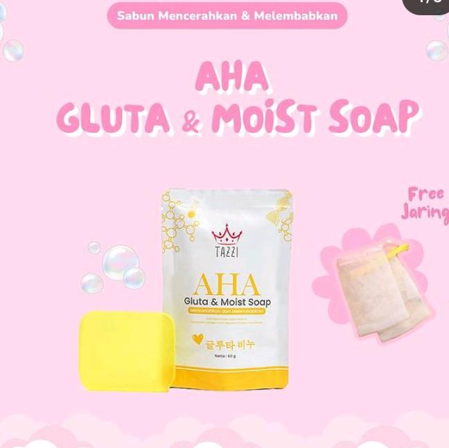 PROMO 3 PCS SABUN AHA KUNING TAZZI 2