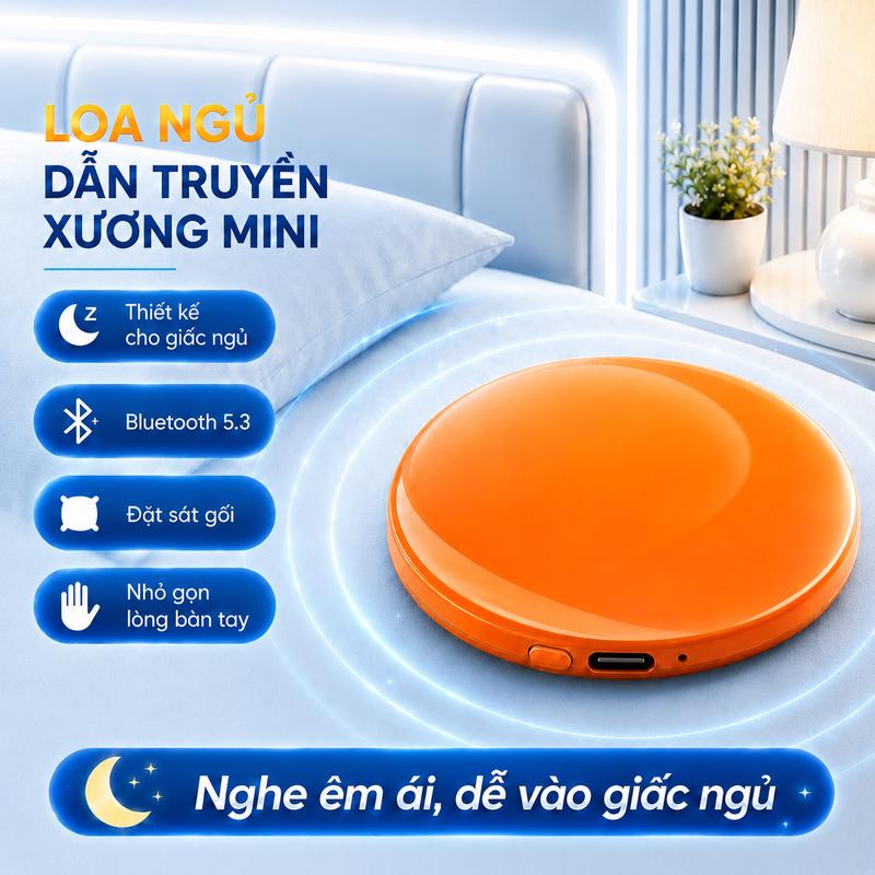 JBLXctopest Loa Bluetooth Mini, Loa Ngủ Không Dây, Loa Đặt Dưới Gối, Loa Bone…