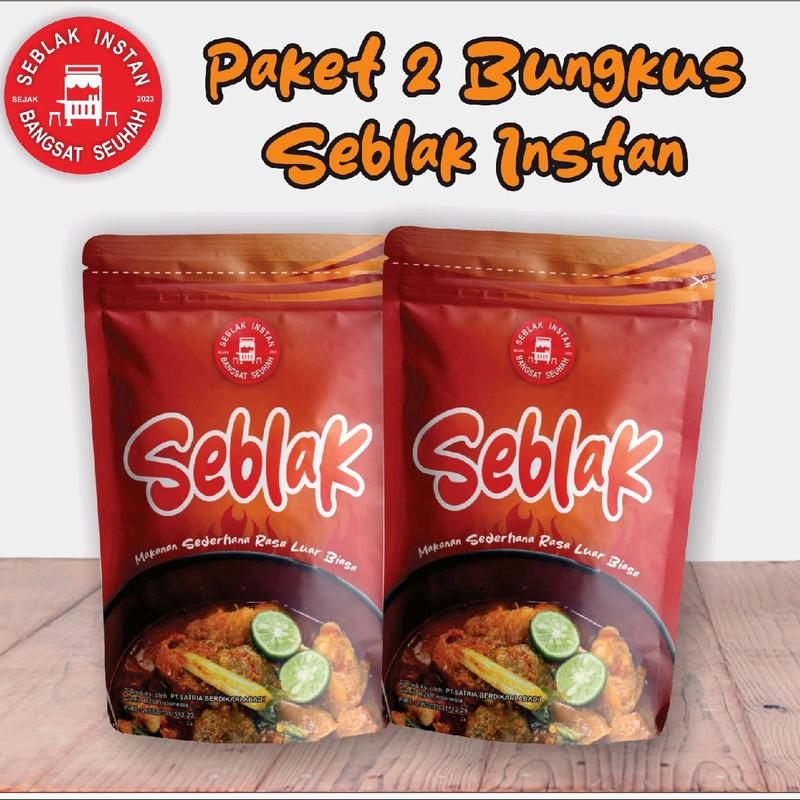 SEBLAK INSTAN PREMIUM BANGSATRIA (PAKET 2 BKS) Makanan Jajanan Organik Pedas Alami Kuning Food 0