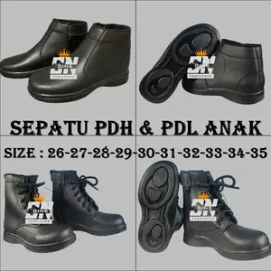 SEPATU PDL / PDH ANAK LAKI LAKI PEREMPUAN TERBARU SEPATU ANAK RESLETING SEPATU EKO ANAK SEPATU BOOT