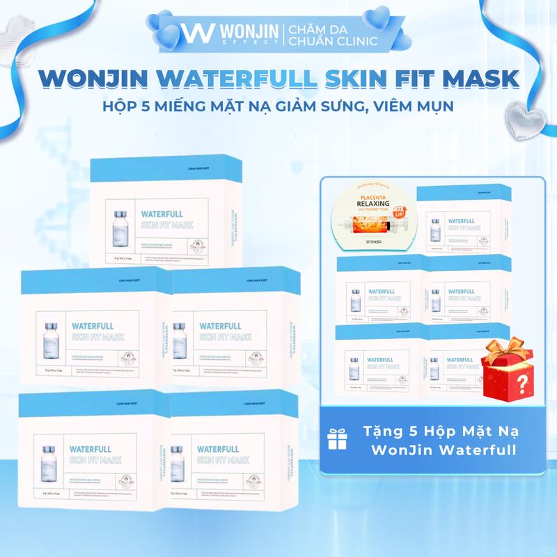 Mây Ăn Ảnh TẶNG 5 HỘP MASK WONJIN+1 MASK BNBG COMBO 5 HỘP 5 miếng Mặt Nạ DR WonJin Waterful Skin Fit Mask 30g x 5 KOL