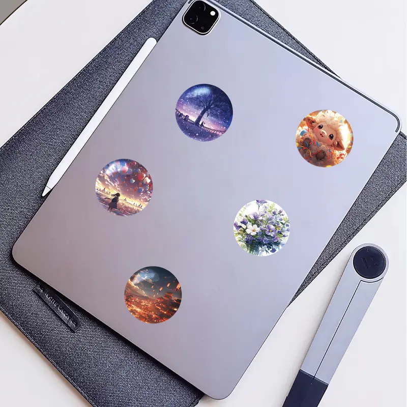 Miếng Dán Kính Thế Giới Phong Cách Instagram, 50 Miếng, Dành Cho Bé Gái, Tự Làm Điện Thoại Máy Tính Xách Tay Xe Hơi Đồ Đồ Trang Trí Chống Nước Sáng Tạo 4