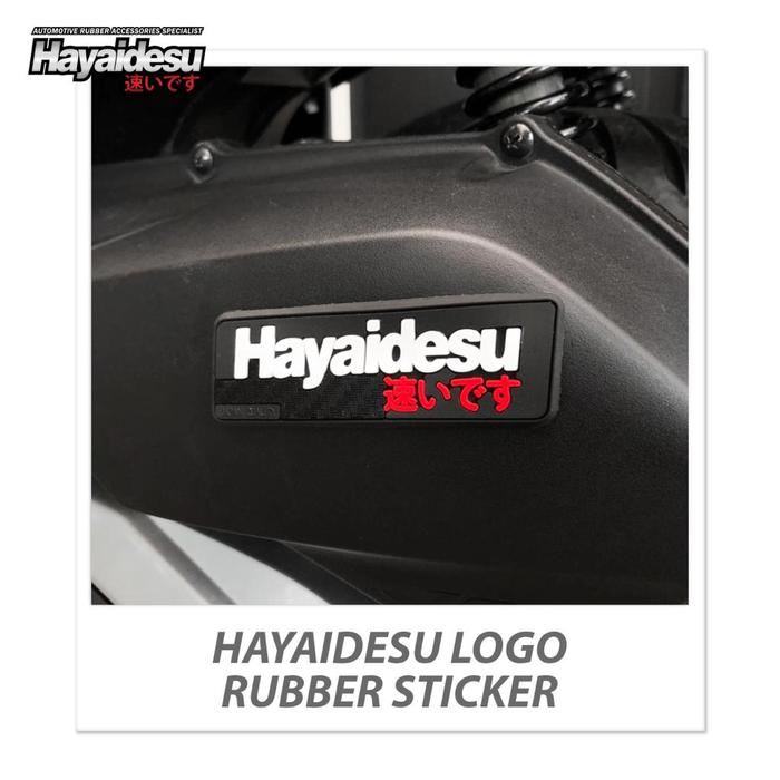 Gambar Hayaidesu Logo Rubber Sticker - Rubber Sticker dari Hayaidesu Indonesia Kab. Tangerang Tokopedia