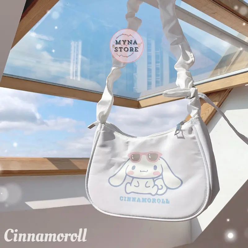 Mynastore - Tas Selempang Sanrio Kuromi Melody Moroll Pochacco Tali Kerut - TPS020 4