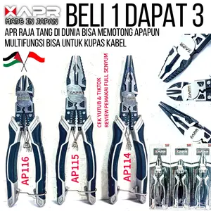 APR JAPAN RAJA TANG KOMBINASI LANCIP POTONG KUPAS KABEL AP114 AP115 AP116 multifungsi
