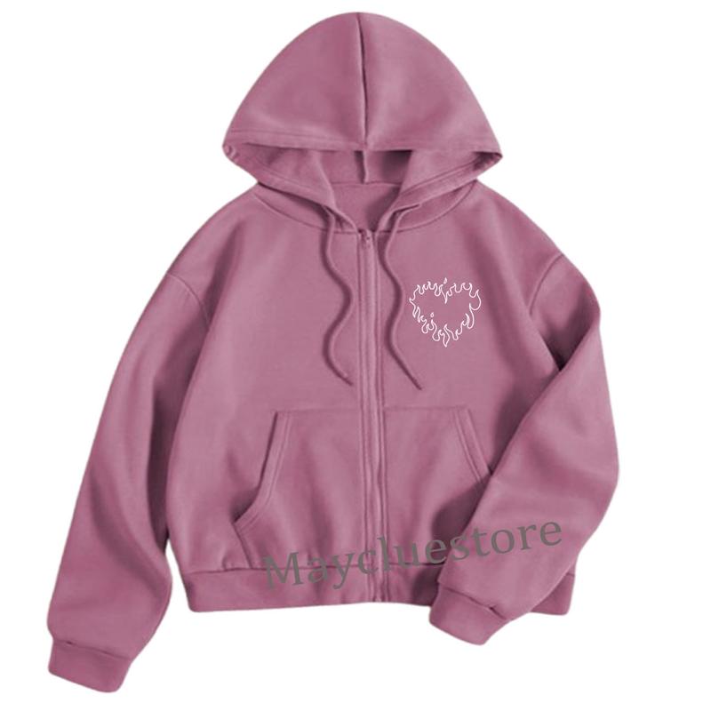 Hoodie Zipper Love ap hoodie zipper wanita korena style Bigsize L XL XXL XXXL XXXXL Jumbo jaket pria wanita aesthetic tebal jaket jumper wanita dan pria bahan flecee jaket hoodie wanita bisa cod 6