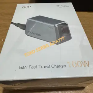PROMO KiiP C102E Charger GaN 100W Desktop Multi Port Fast Charging Android iPhone Laptop