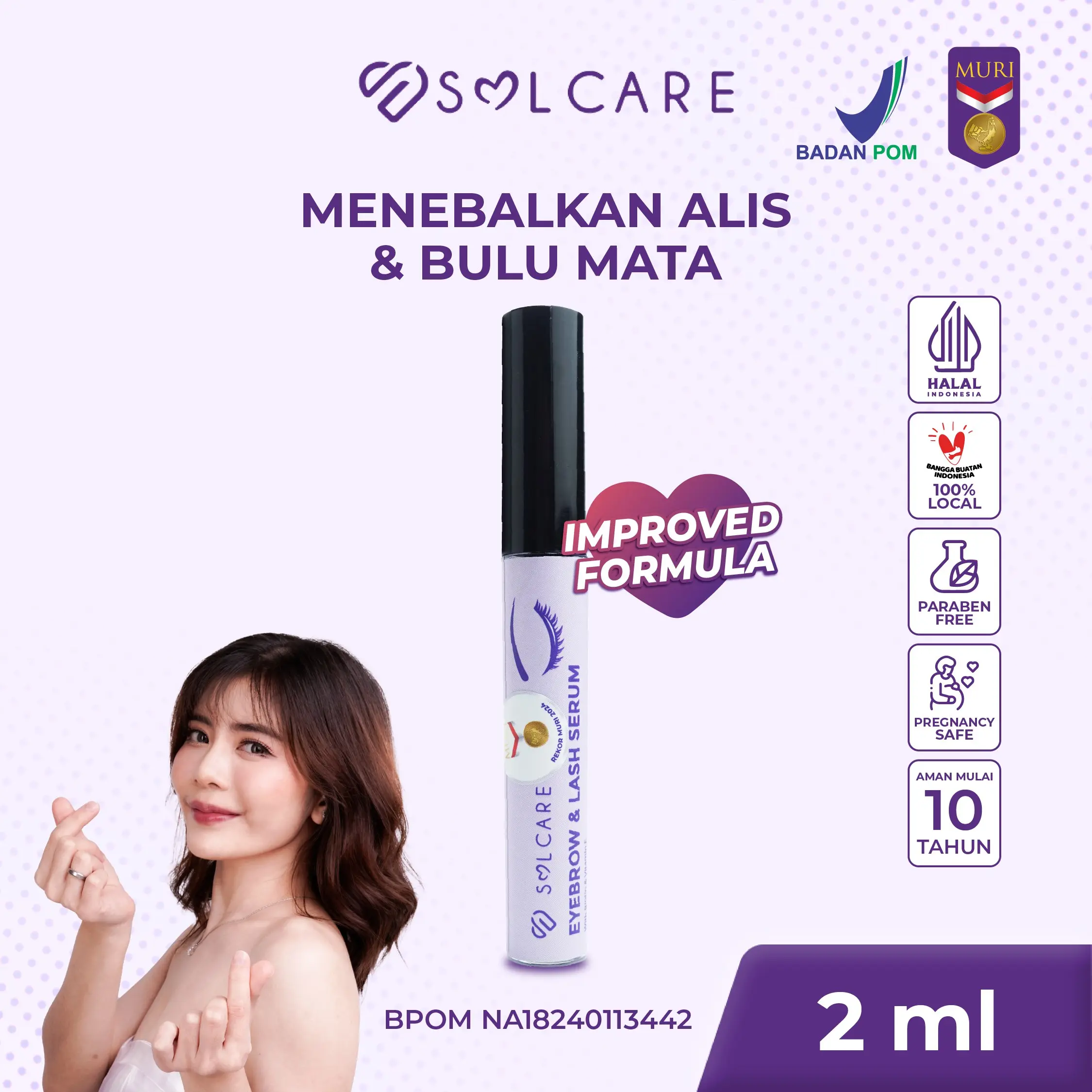 Solcare - Eyebrow & Lash Serum Alis dan Bulu Mata