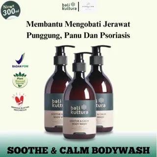 Bali Kultura Body Wash Natural Calming Spa - Sabun Khusus Jerawat Punggung Sabun Anti Gatal Berjamur