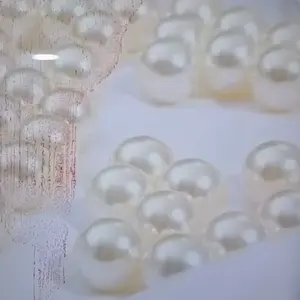 Beadia Manik Mutiara Imitasi Plastik ABS Bulat [2-18mm] Warna Putih Gading - Tanpa Lubang, Untuk Perhiasan DIY & Craft"