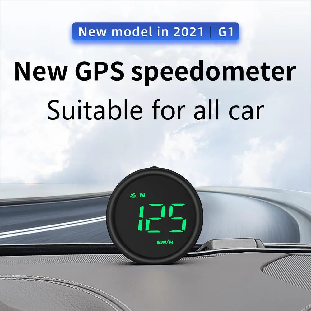 Majesun Mini Digital Car GPS MPH KMh HUD Head Speedmeter