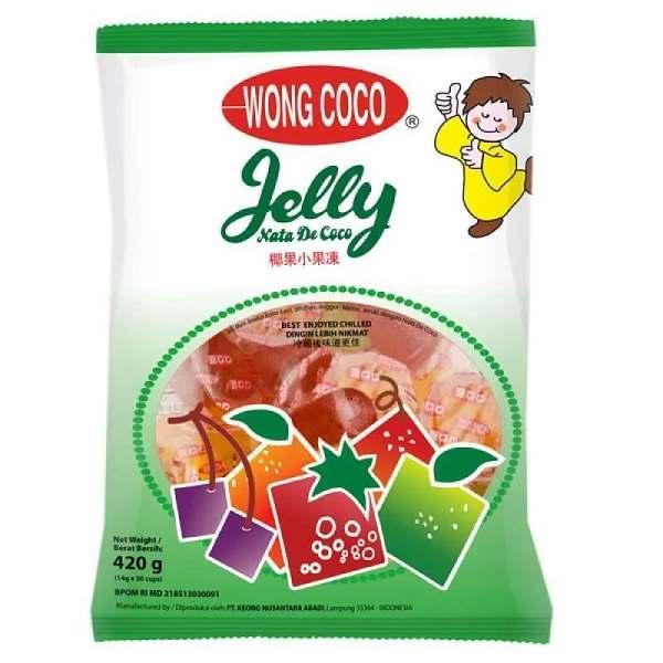 Gambar WONG COCO MINI JELLY PACKS 30 X 14 GR dari Hypermart Daan Mogot Kota Administrasi Jakarta Barat Tokopedia