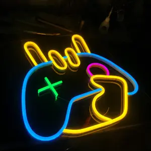 Dekorasi Ruangan Neon flex 12v Model Game Rock Akrilik