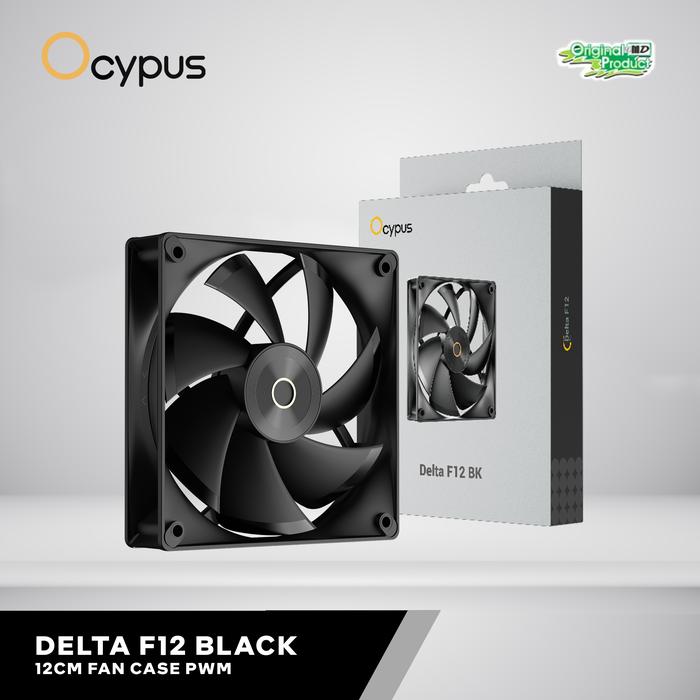 Gambar DELTA F12 BLACK FAN CASE 12CM PWM dari eMedia Jogja Kab. Sleman Tokopedia