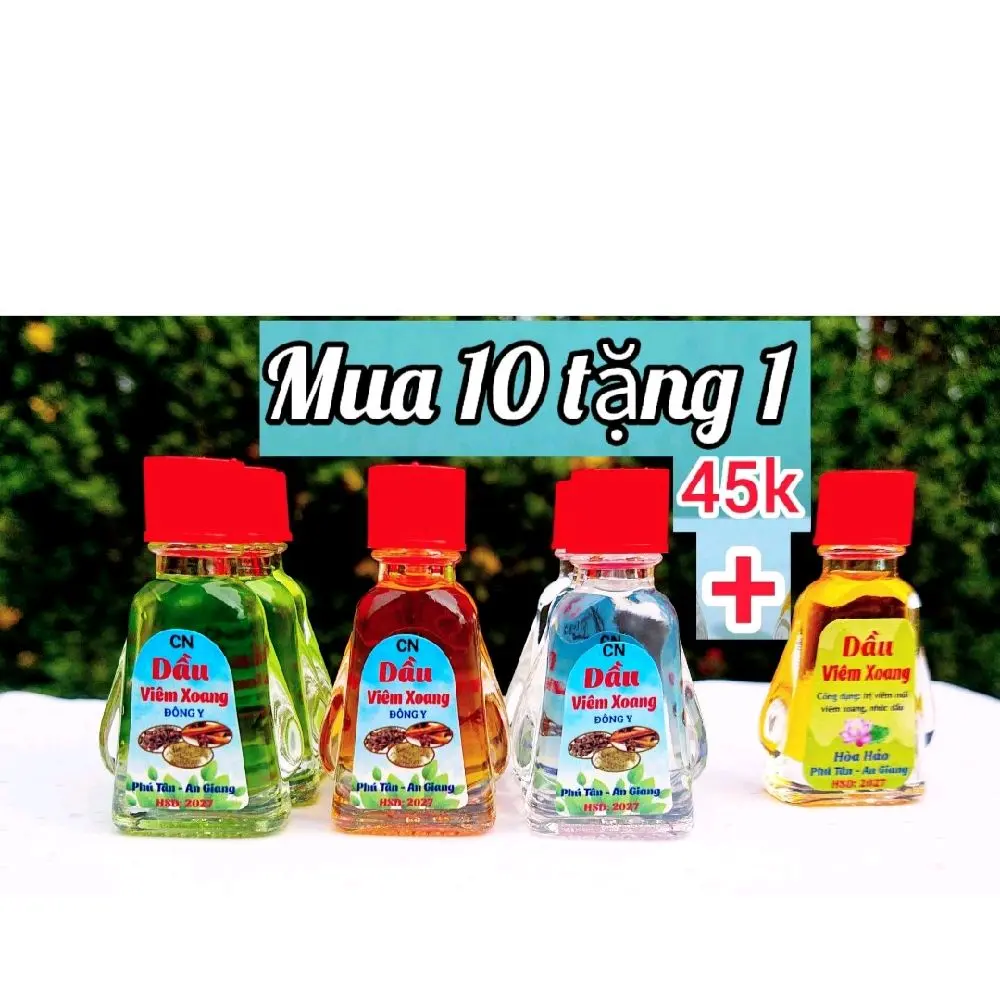 Sale Tặng 1 | Mix Nhiều Màu Combo 10chai Dầu Viêm Xoang 3ml