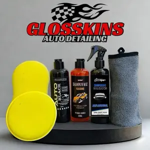 Terlaris No. 1 | Paket Super Lengkap Untuk Cuci Kendaraan Full Body by GLOSSKINS Lap Car Microfiber Pengkilap