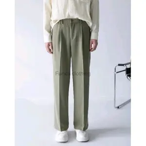 Furiex - celana panjang pria loose pants pinggang karet celana Reguler Semi Wool Blazer Formal