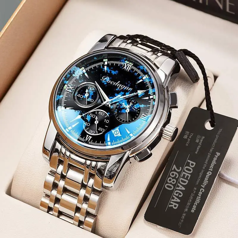 Đồng Đồng Hồ Nam, Không Thấm Nước, Dạ Quang, Đa Năng, Thời Trang Hàn Quốc, Đồng Đồng Hồ Thạch Anh, Đồng Đồng Hồ Tự Động, Thích Hợp Cho Học Sinh, 2021 Hàng Mới Về