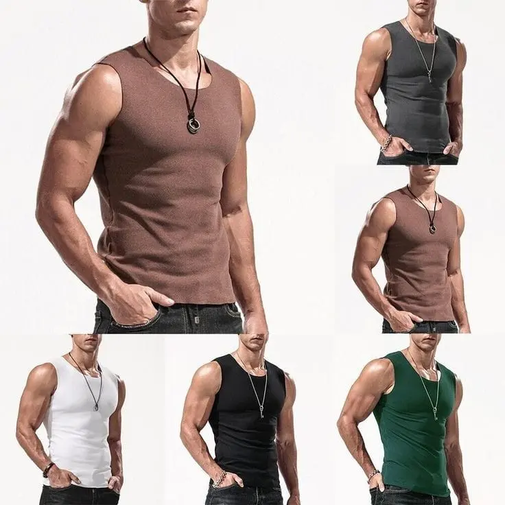 paket 4 kaos yukensi  dewasa pakaian dalam bahan katun polos Oblong Hitam Singlet Putih Santai Distro cdcowok tanpa lengan cowok  pcs promo celan adalam Boxer Pria daleman spender Atasan Tank