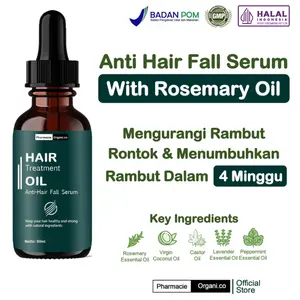 HAIR OIL SOLUSI RAMBUT RONTOK ANTI HAIR FALL SERUM BY PHARMACIE ORGANICO