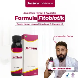 Jamtens  1 Box Herbal Fermentasi FITOBIOTIK - Minuman Kombinasi Herbal Sirih Merah & Seledri - Membantu Turunkan Kolesterol Stabilkan Tekanan Darah Jaga Kesehatan Jantung - Tanpa Efek Samping Nikmat Diminum Nyaman Dilambung