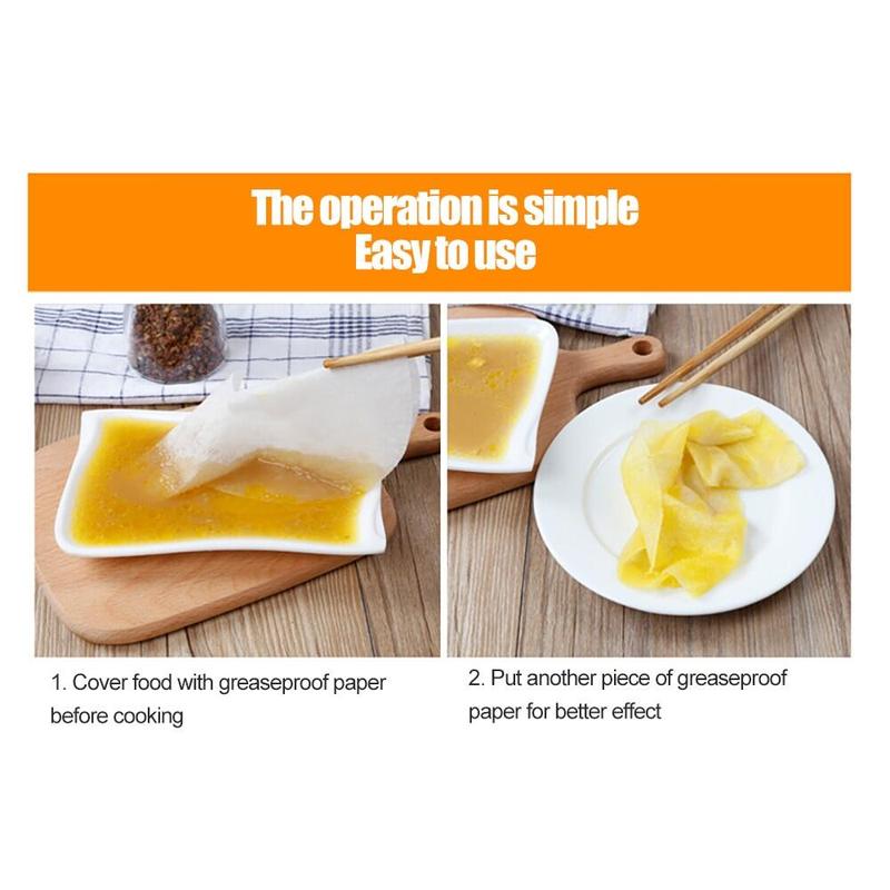 Product Introduction of Oil Blotting Paper Absorber Disposable Food Blotting Paper Soup Oil Absorbing Sheet 12pcs Kitchen Wipes 3