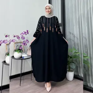 Kaftan Motif Poppy Rayon Tebal Jumbo Ld 180 cm