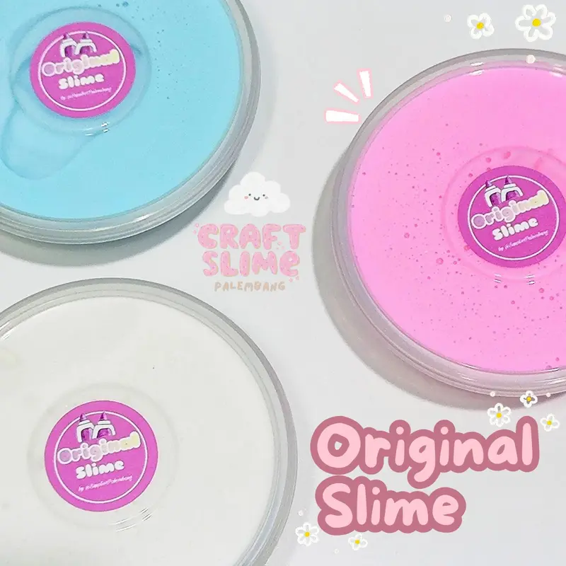 Original Slime 200cc Mainan Anak Slime Murah Tekstur Slime Padat dan Tidak Lengket 0