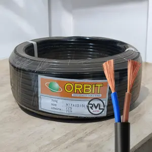 ORBIT Kabel Listrik / Audio HYO Serabut 2 x 2.5 Panjang 25 Meter - Hitam