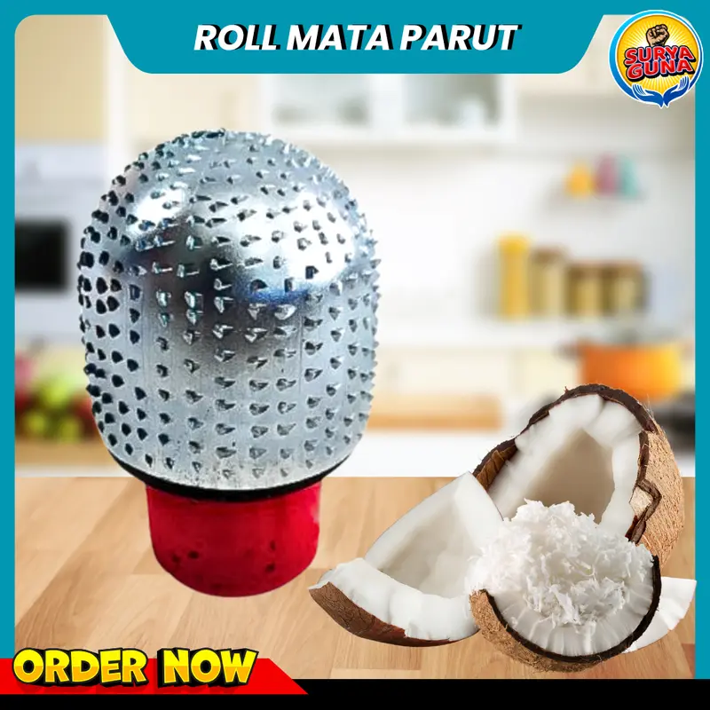 Roll mata parut kelapa bulat untuk parutan kelapa listrik alat parut kelapa tanpa cungkil termurah 0