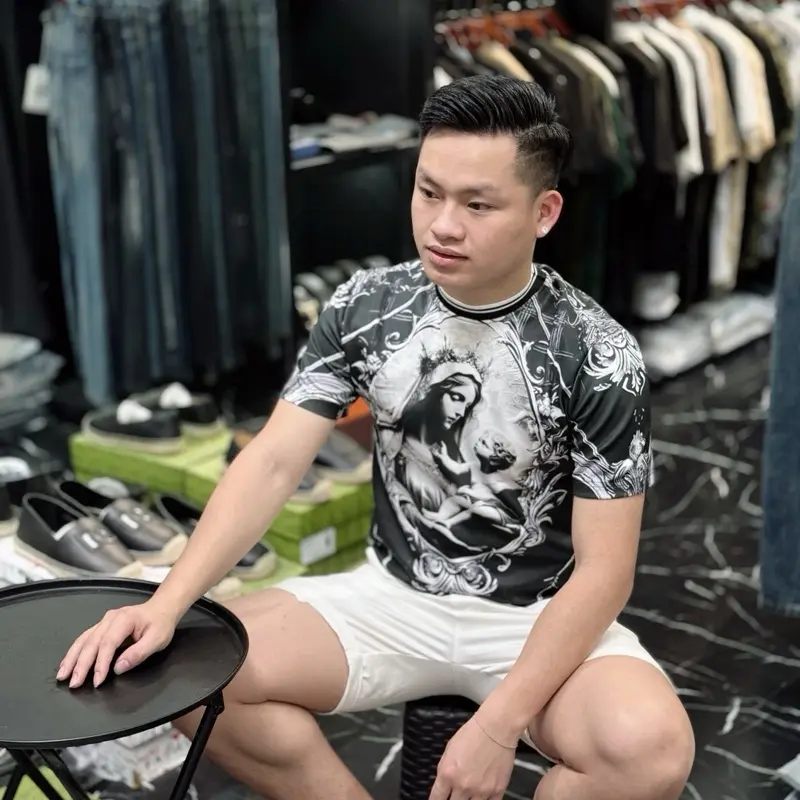 Áo phông hoàng gia dành cho nam mùa hè QCCC