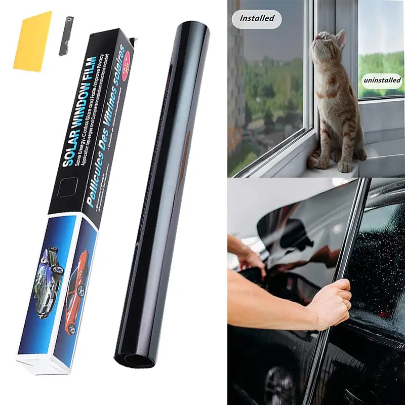 Phim Màu Cửa Sổ, Cuộn Phim Màu Cho Xe Cộ (50Cm X 3M), Cách Nhiệt, Chống Nắng, Phim Chói Và Riêng Tư
