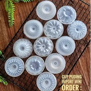 ( 12PCS ) Cetakan Puding Mini Bavaya Twist Bubble Lextra Classic / Cetakan Ager / Bolukukus / Putu Ayu plastik