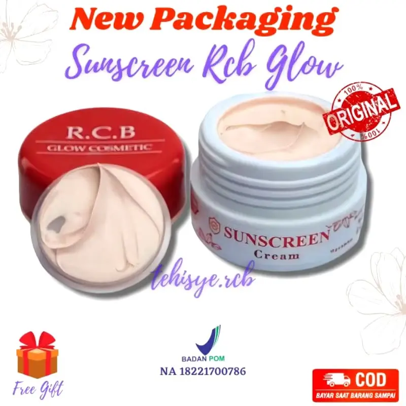 Sunscreen Rcb Glow Original 100%  || Sunblock Plus Foundation || Rcb Glow Bandung || Skincare Bumil Busui