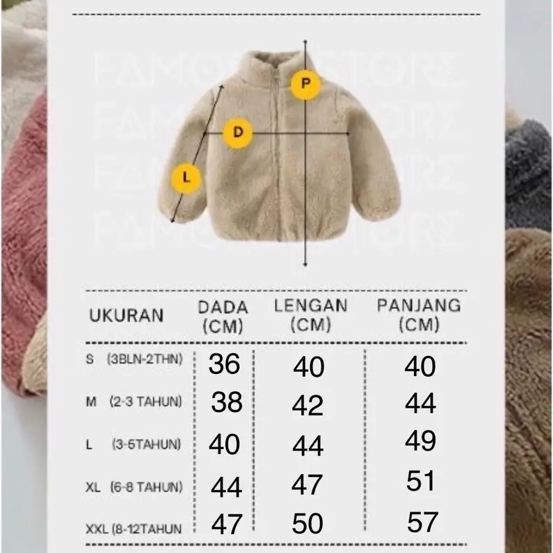 jaket gelembung anak usia 1 - 12 tahun jaket puffer kids hangat untuk kusim hujan Parasut Lengan Anak-Anak Fashion 1