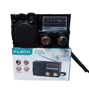 Radio Mini Bluetooth Super Bass Fleco F-327B Suara Jernih FM AM SW Radio Speaker Portable
