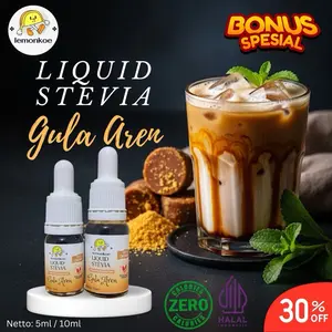 Lemonkoe Stevia Cair Gula Aren 0 Kalori Enak Cocok untuk Kopi, Susu, Teh, Kue