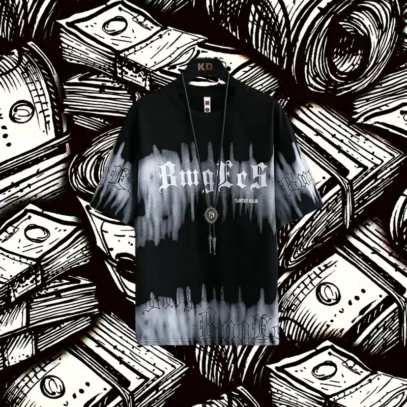 COD- kaos oversize size M|L,XL,XXL kaos distro ANGLS kaos-bongmen Fit Pria Wanita motif sablon 1