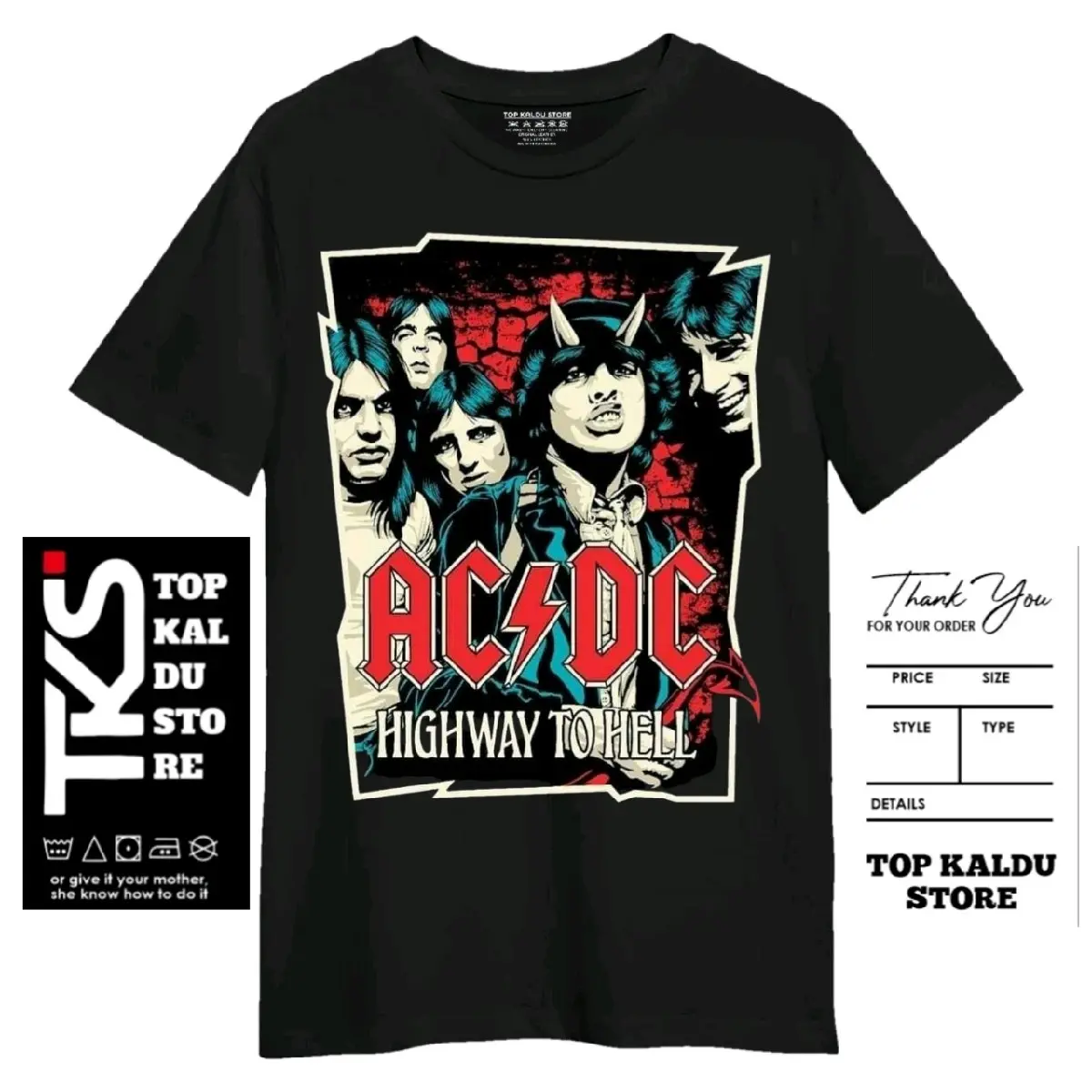 T-Shirt TKS KAOSID - SemiKatun24's - Baju Band / Kaos Distro Hitam Nyaman Lembut Oblong