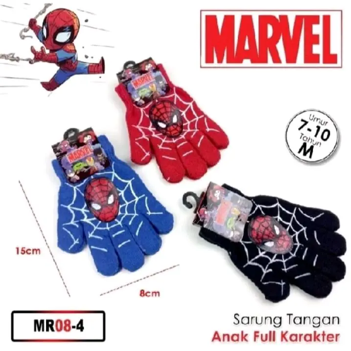 Sepasang Sarung Tangan Rajut Anak TK/SD Karakter Imut Dan Lucu/Sarung Tangan Anak Cewek Cowok Motif Perempuan