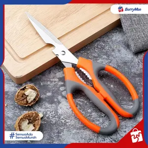 Gunting Dapur Premium Stainless Steel Tajam Anti Karat Serbaguna Bisa Potong Ayam Daging Sayur Pegangan Anti Slip Kitchenware