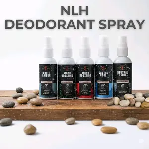 NLH DEODORANT SPRAY Tawas Anti Bau Badan Dan Mencerahkan Ketiak deodorant spray bebas alkohol anti-keringat 60ml Antiperspirant Cairan Pencerah Bunga Tubuh