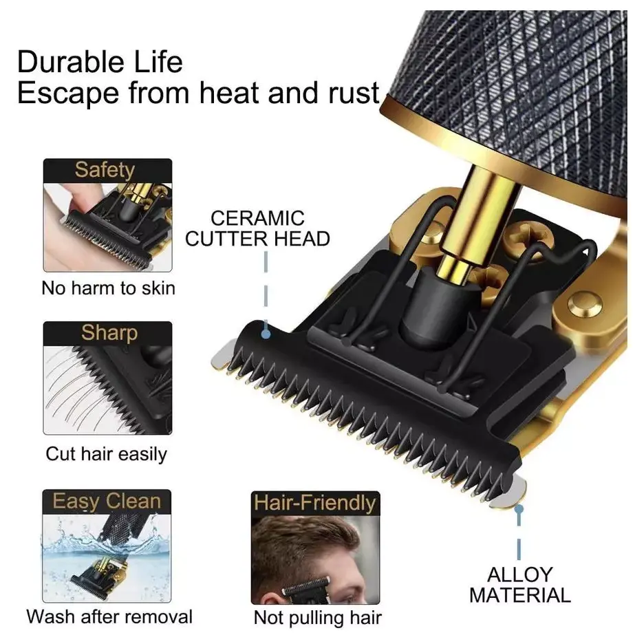 Alat Cukur Vintage Cukur Rambut Elektrik Profesional Hair Clipper Model Dragon Alat Pemotong Rambut Listrik Alat Cukur Kepala Terbaru Model Naga