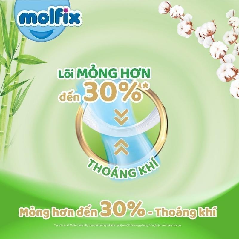 Product Introduction of [Bao bì thay đổi theo từng đợt nhập hàng] M34 - [BAO BÌ MỚI] - Tã quần Molfix Thiên nhiên Ultra - Bịch Lẻ Cho Bé 26