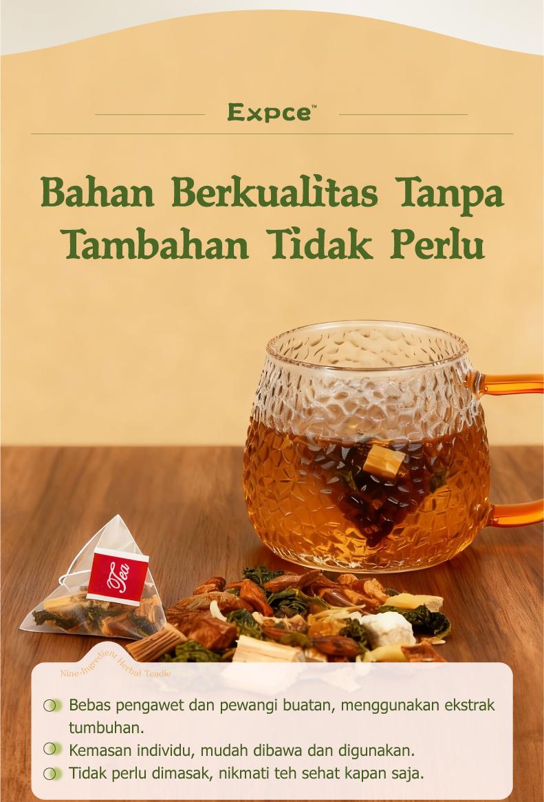 Expce Teh Herbal 12 Sachet, Segar Alami, Relaksasi Setiap Hari