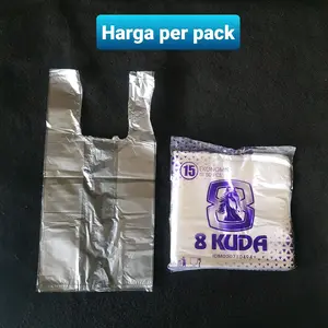 50pcs Kantong Plastik Ekonomis Tipis Bening Uk 15 x30 / Kantong Kresek HD