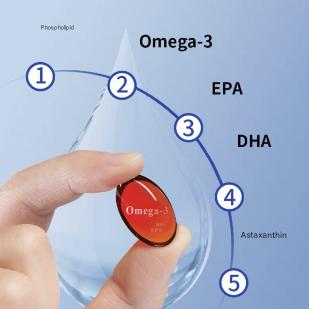 Viên nang dầu Astaxanthin Nanji Phosphorus mạch máu khỏe mạnh Viên nang Astaxanthin BYD Healthy One 2